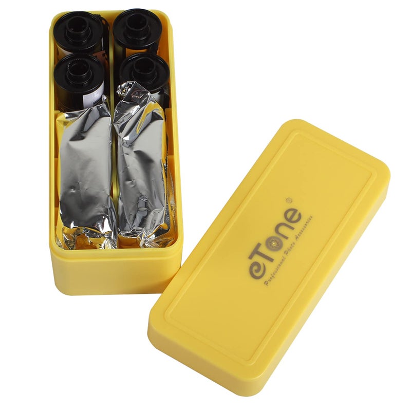 eTone 1X Multi-Format Container Case Box for 120 220 135 Film B&W Color Kodak Ilford (Yellow) - Image 2